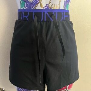 Under Armour Black Purple Losse Shorts